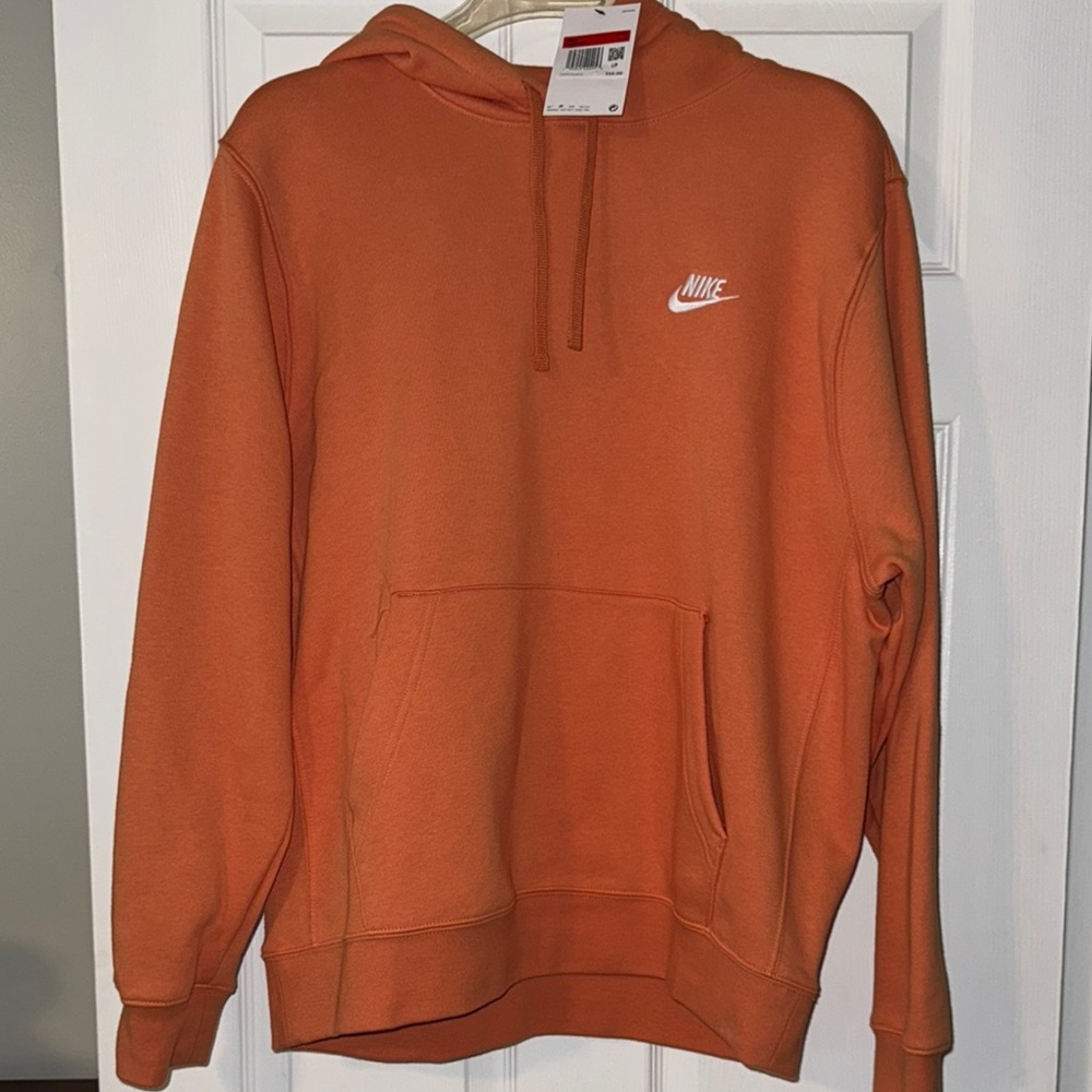 Brand New- Nike Men's Orange Hoodie